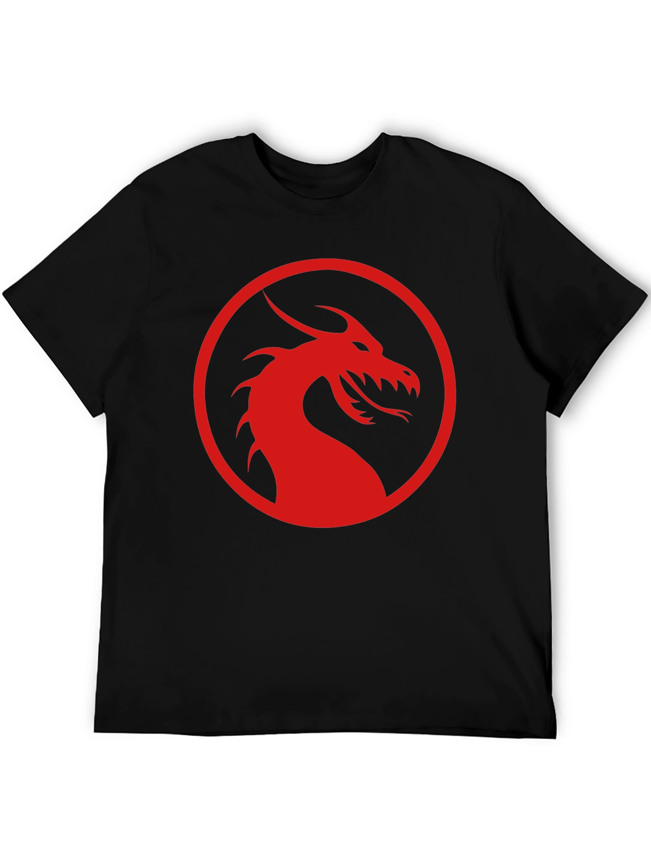 Red Dragon Logo Black T-Shirt