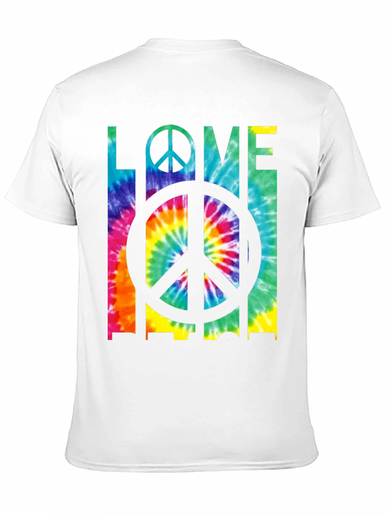 Love & Peace Tie-Dye Graphic Tee