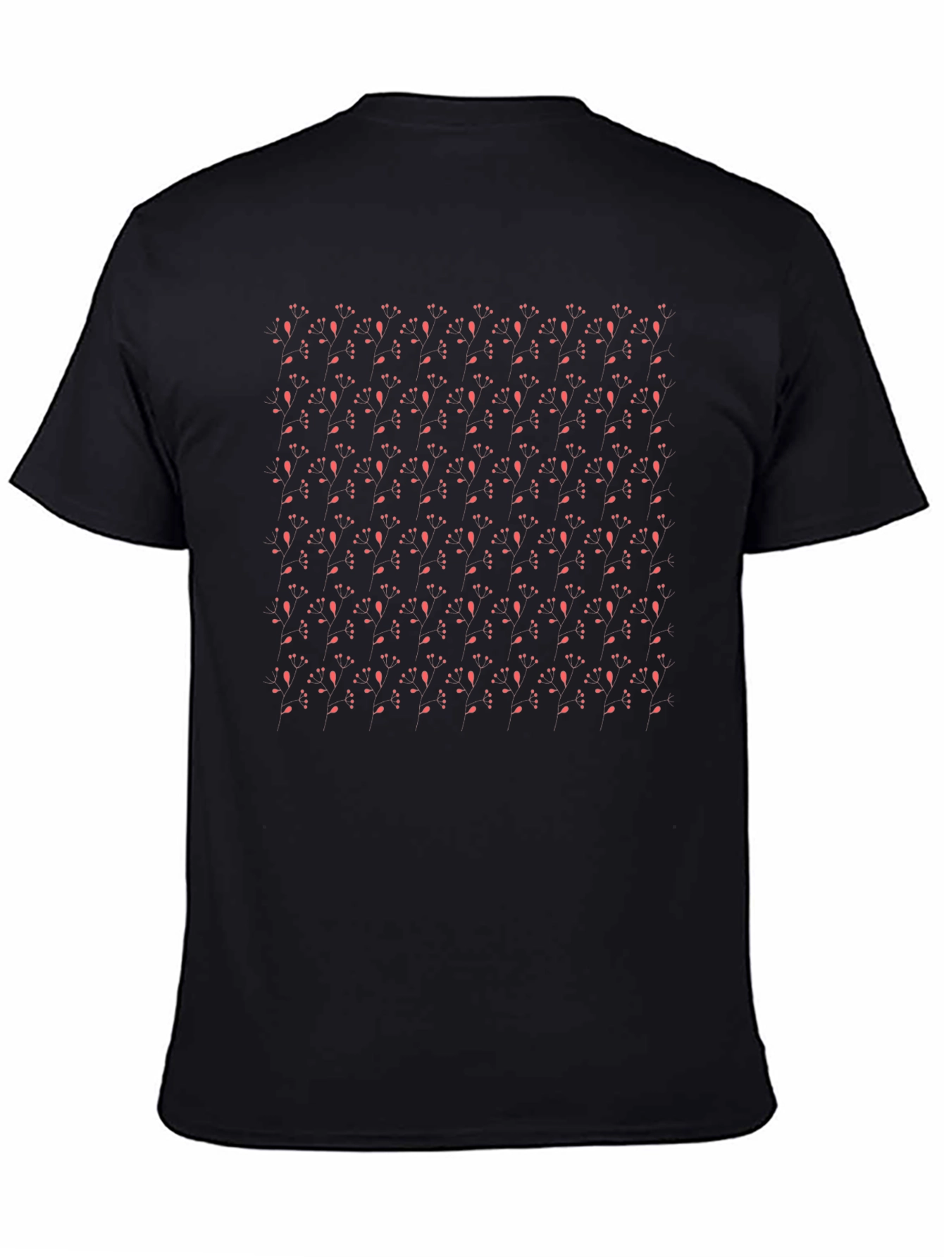 Stylish Patterned Black Tee