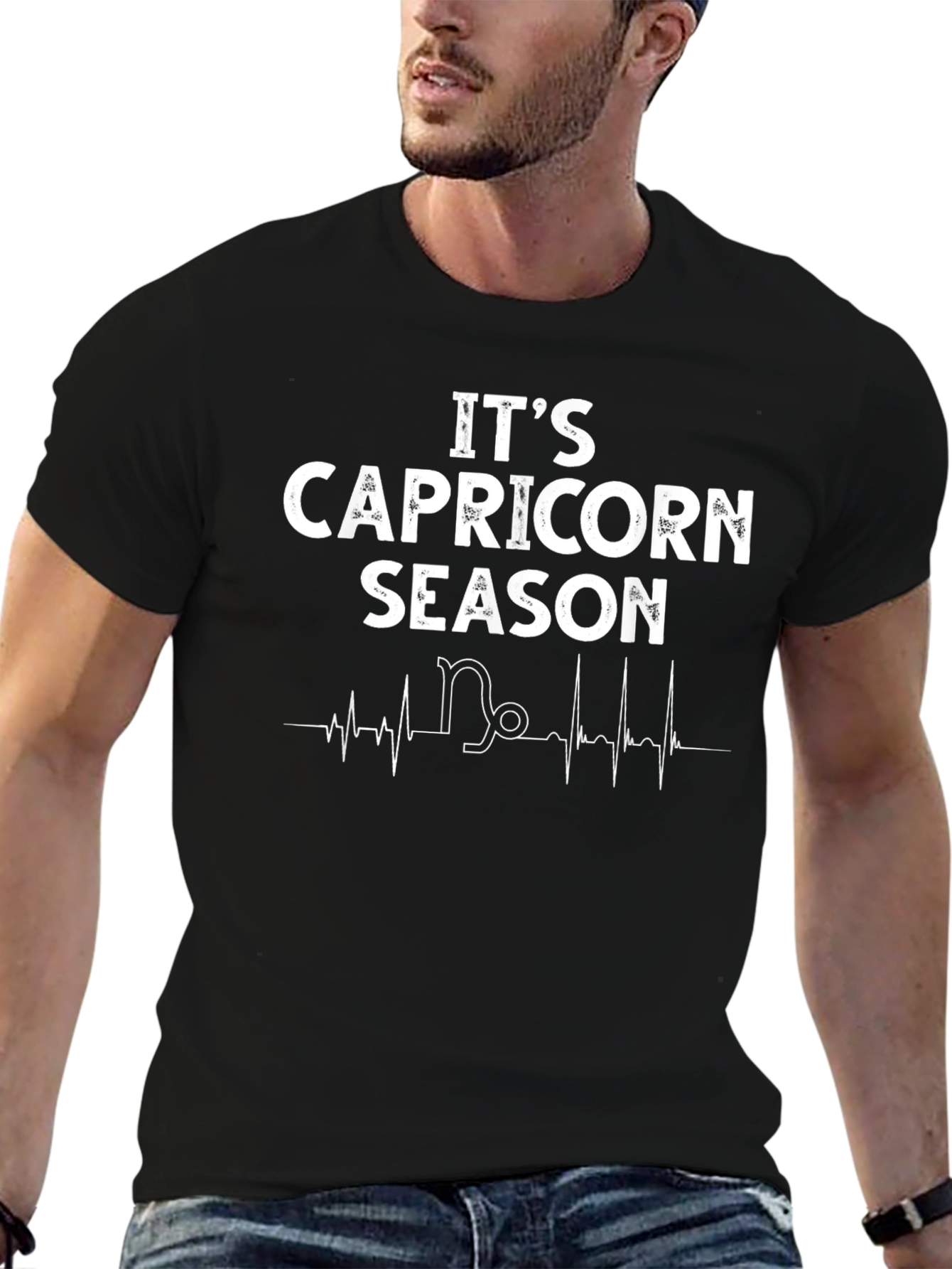 Its Capricorn Season Black T-Shirt