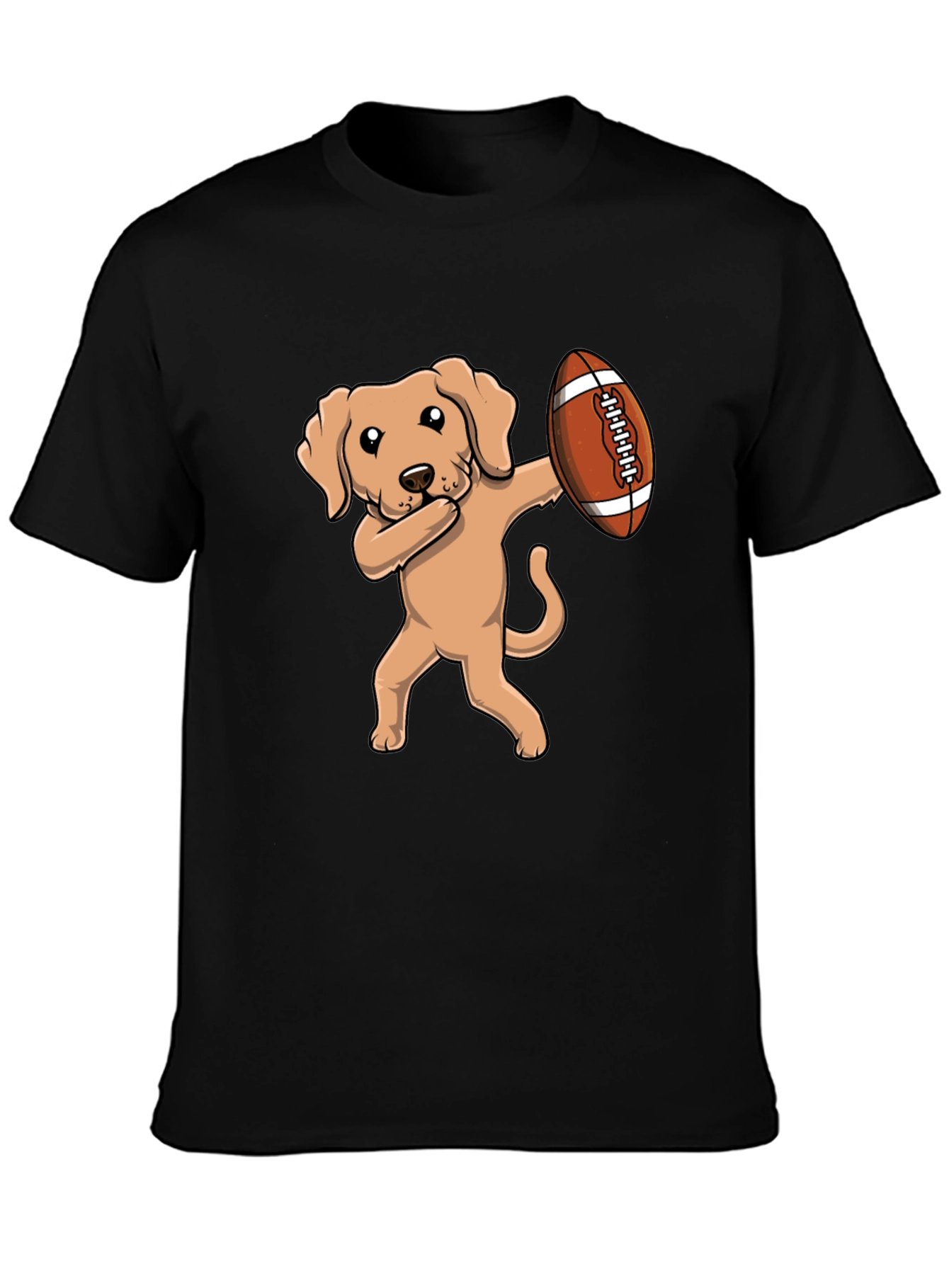 Dabbing Dog Football T-Shirt