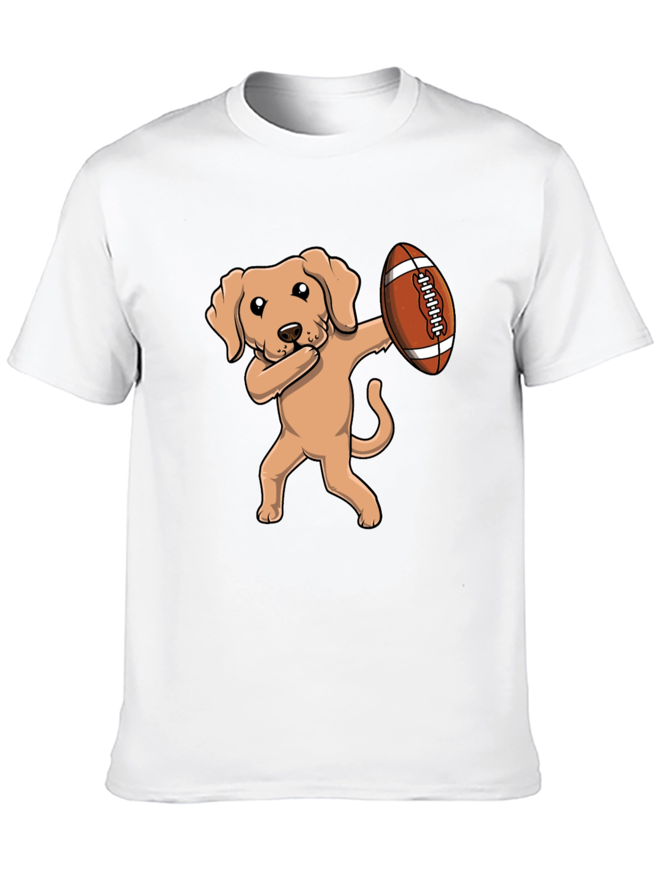 Dabbing Dog Football T-Shirt