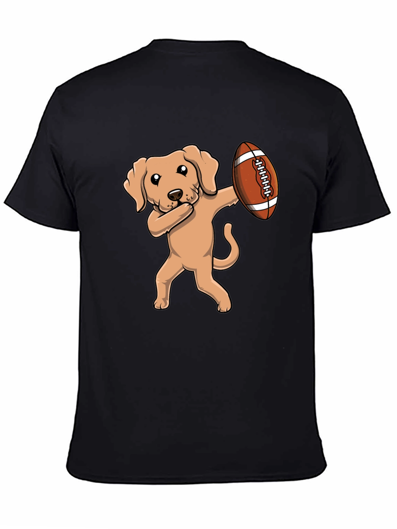 Dabbing Dog Football T-Shirt