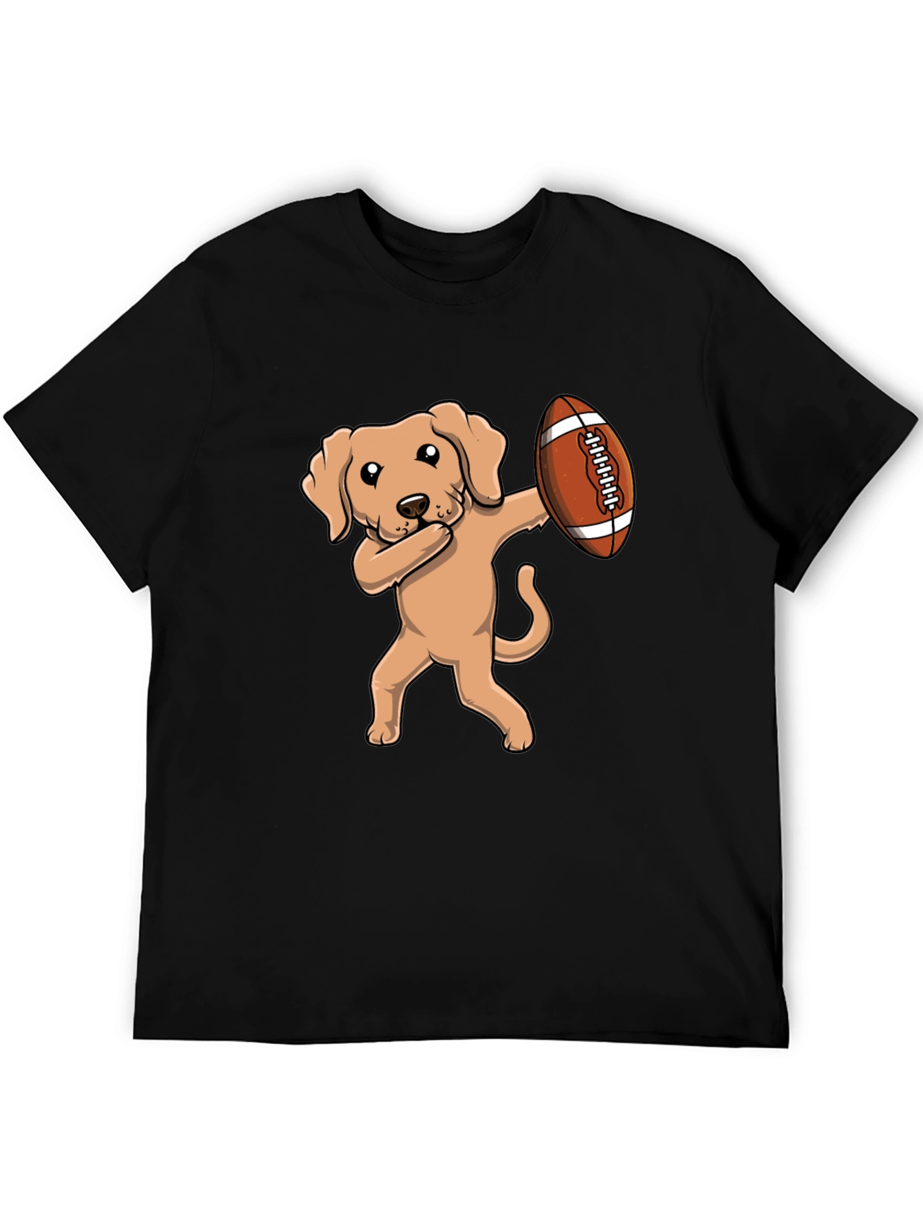 Dabbing Dog Football T-Shirt