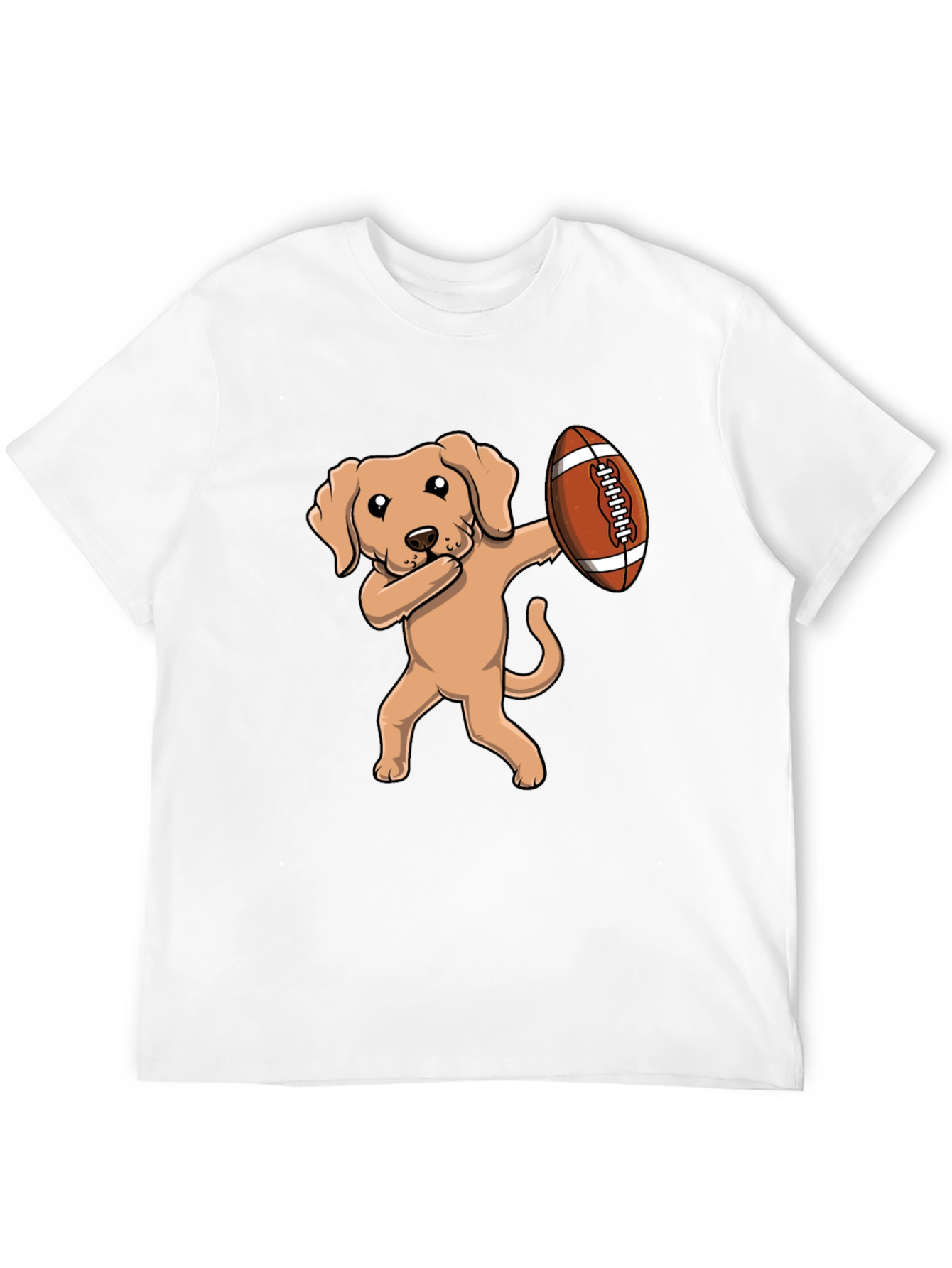 Dabbing Dog Football T-Shirt