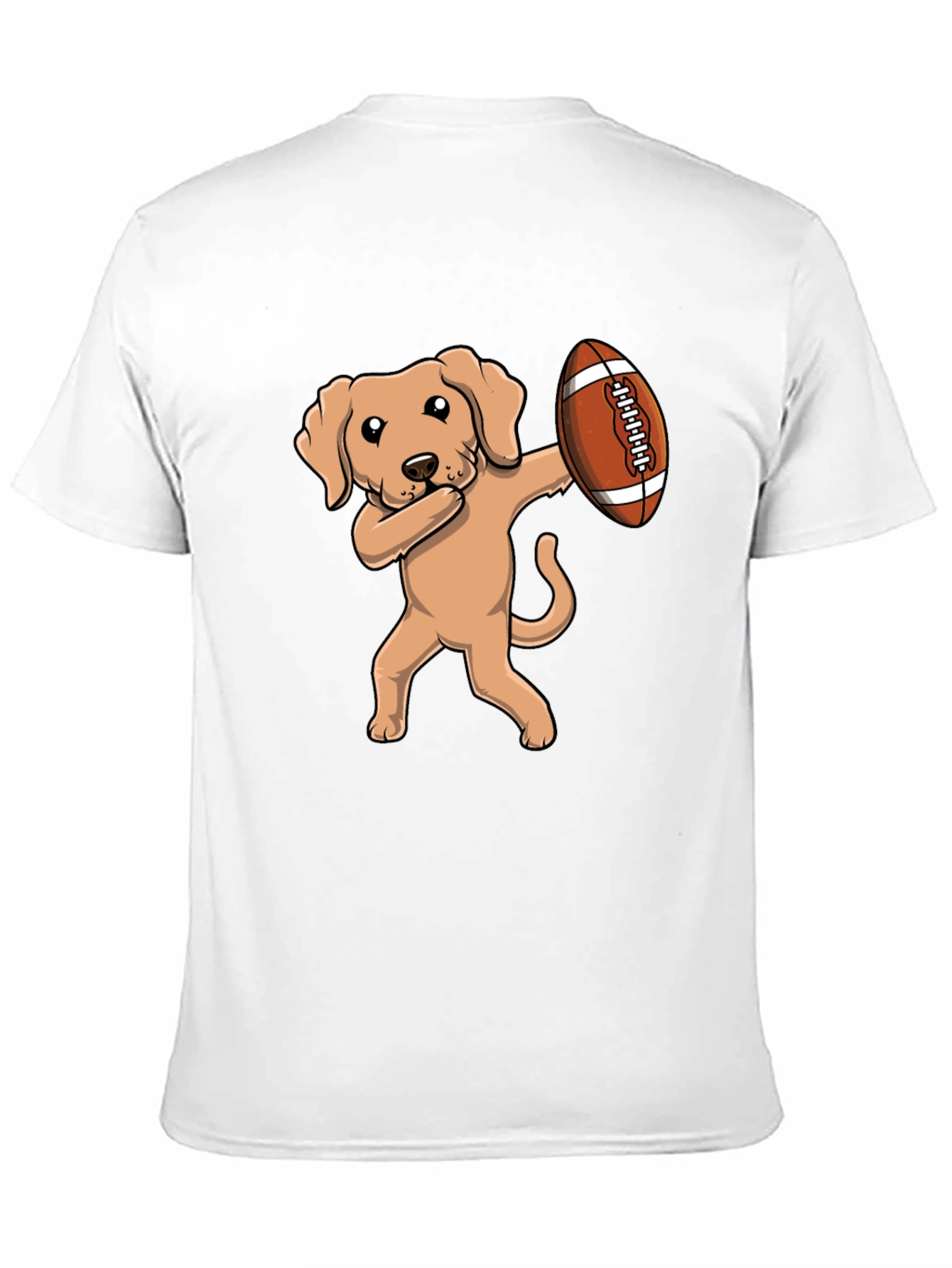 Dabbing Dog Football T-Shirt