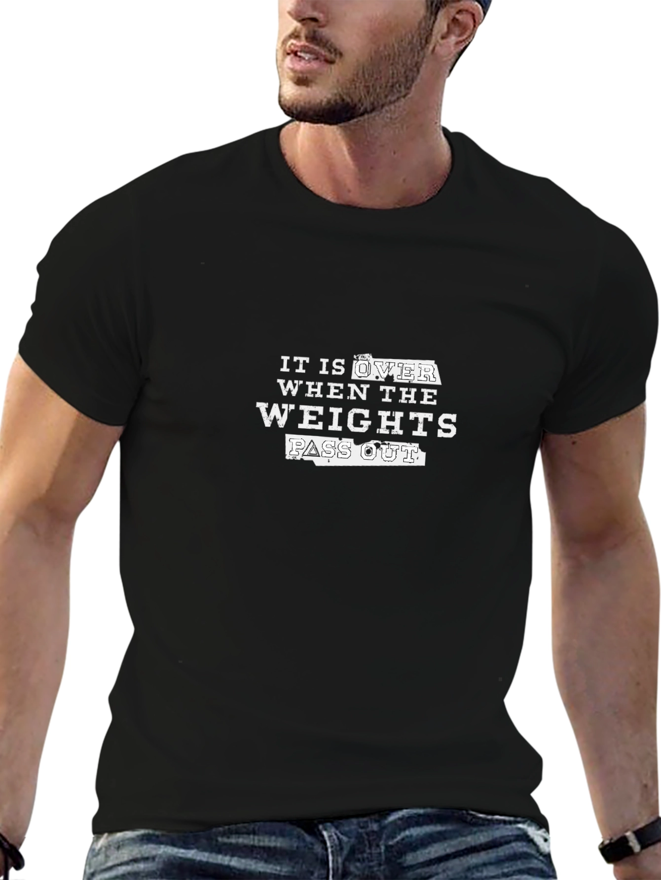 Workout Motivation T-Shirt - Weights Pass Out