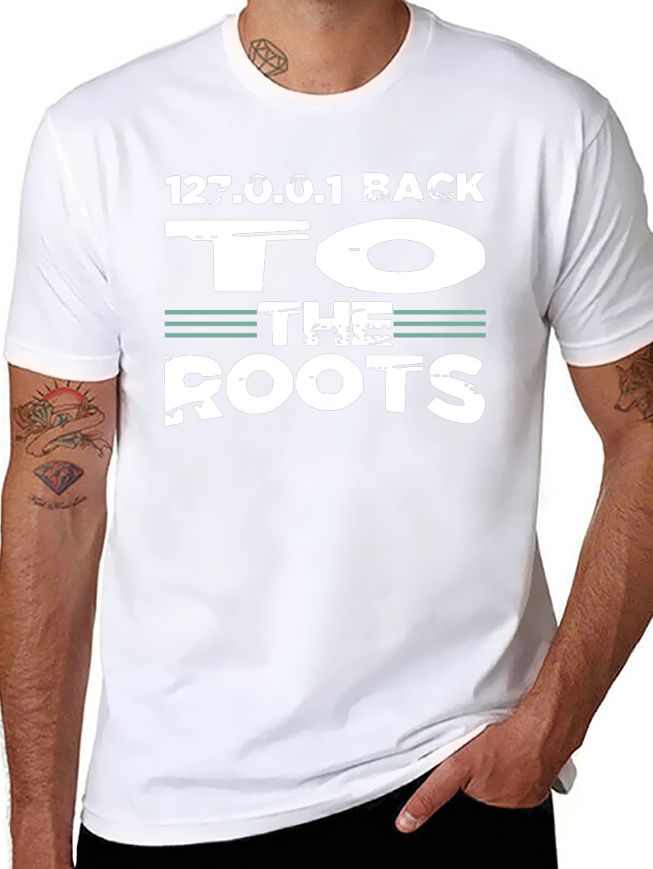 Back To The Roots Graphic Tee - 127.0.0.1