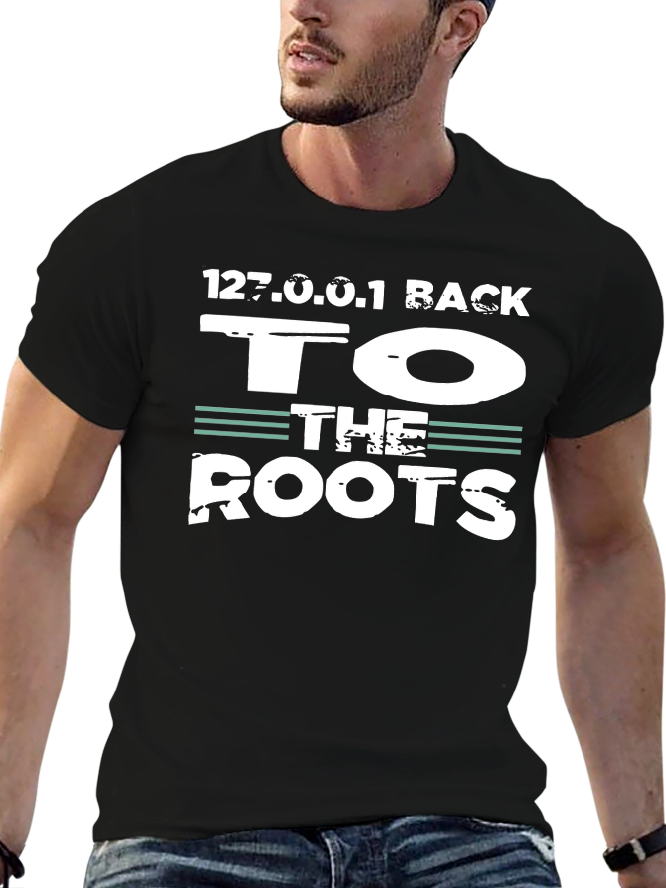 Back To The Roots Graphic Tee - 127.0.0.1