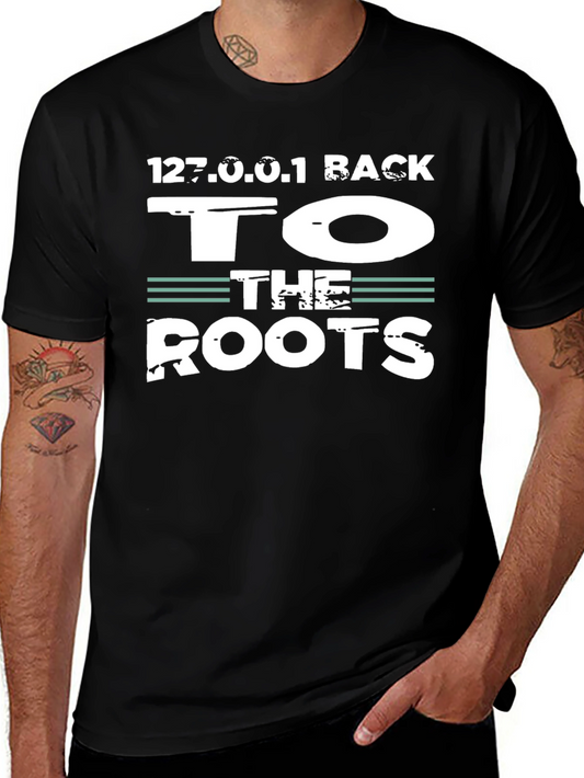 Back To The Roots Graphic Tee - 127.0.0.1