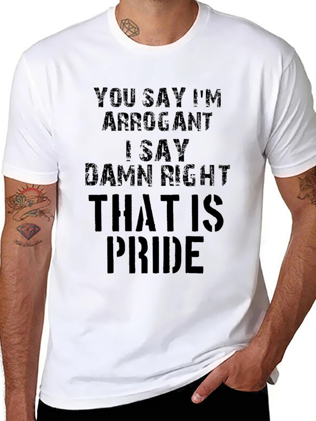 Arrogant Pride Mens Black T-Shirt