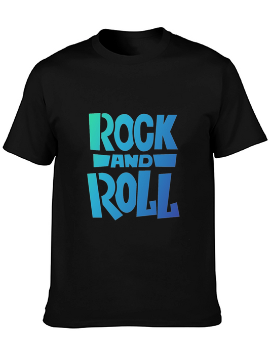 Rock and Roll Graphic Black T-Shirt