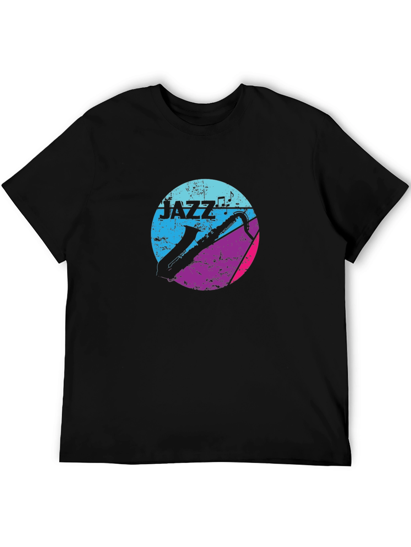 Jazz Music Graphic Tee - Saxophone Design