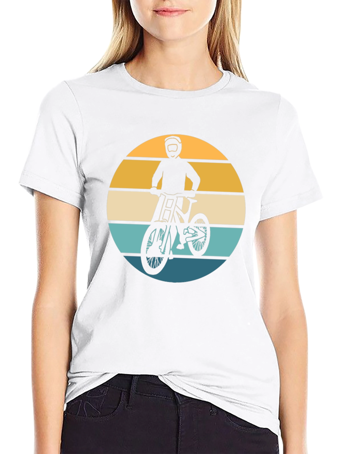 Mountain Biker Retro Graphic Tee