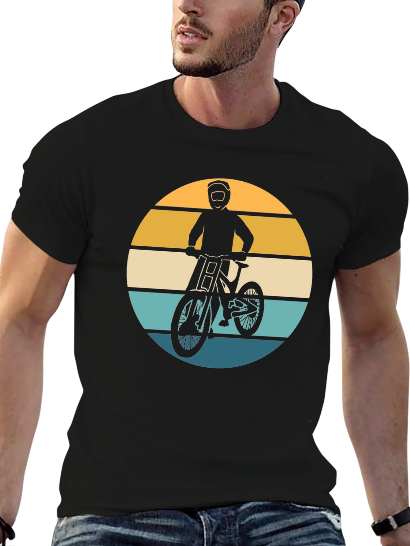 Mountain Biker Retro Graphic Tee