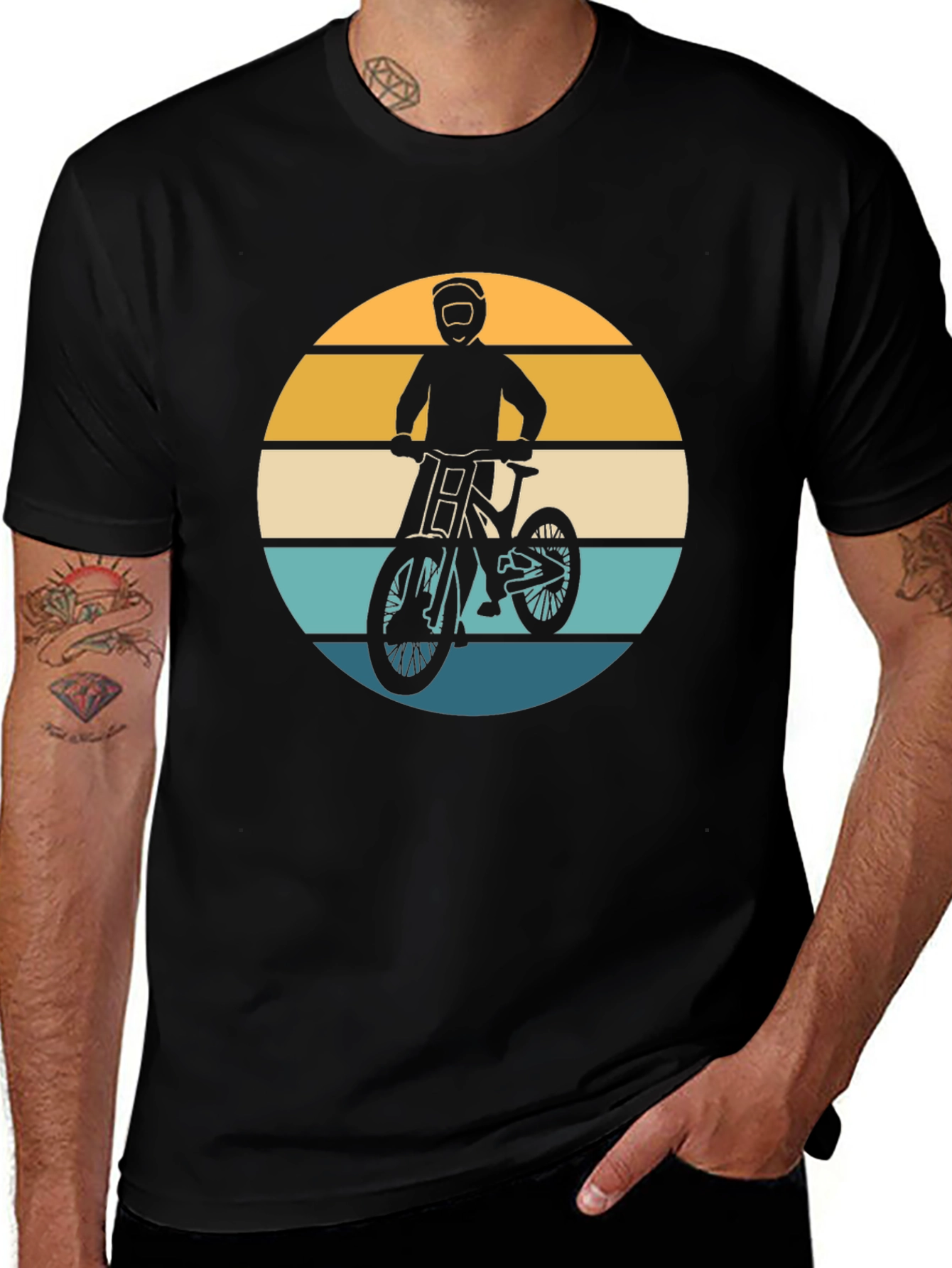Mountain Biker Retro Graphic Tee