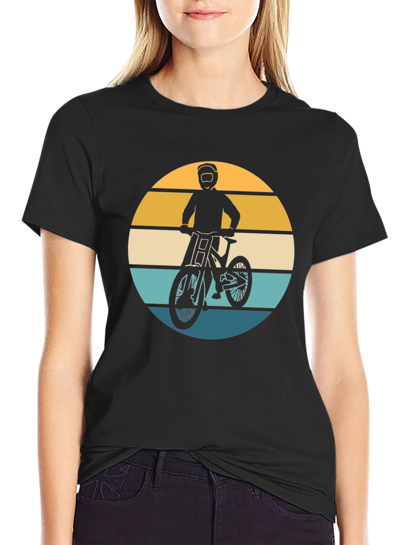 Mountain Biker Retro Graphic Tee