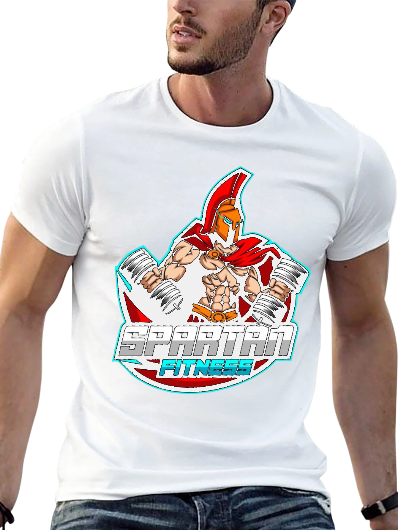 Spartan Fitness Graphic T-Shirt - Workout Motivation
