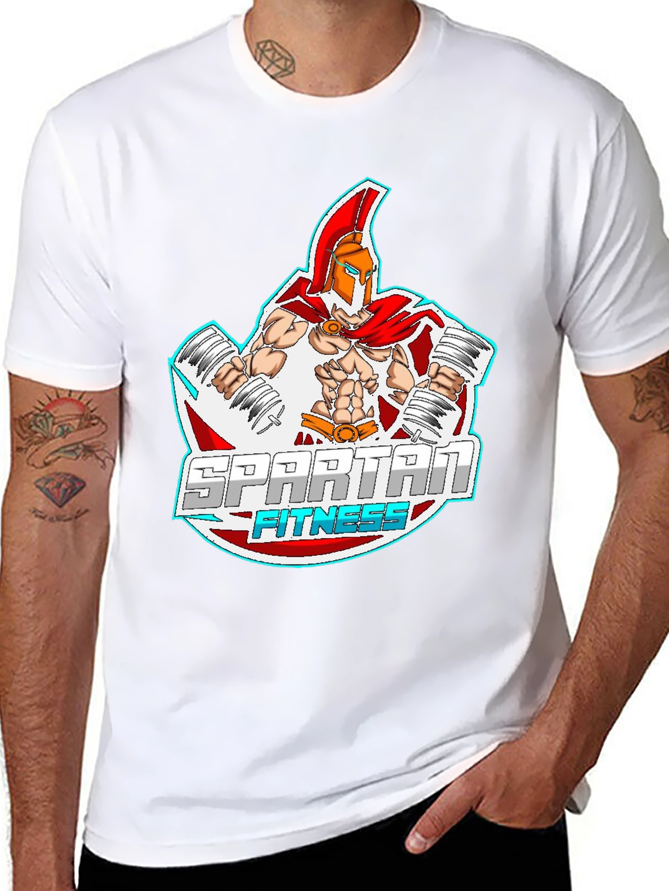 Spartan Fitness Graphic T-Shirt - Workout Motivation