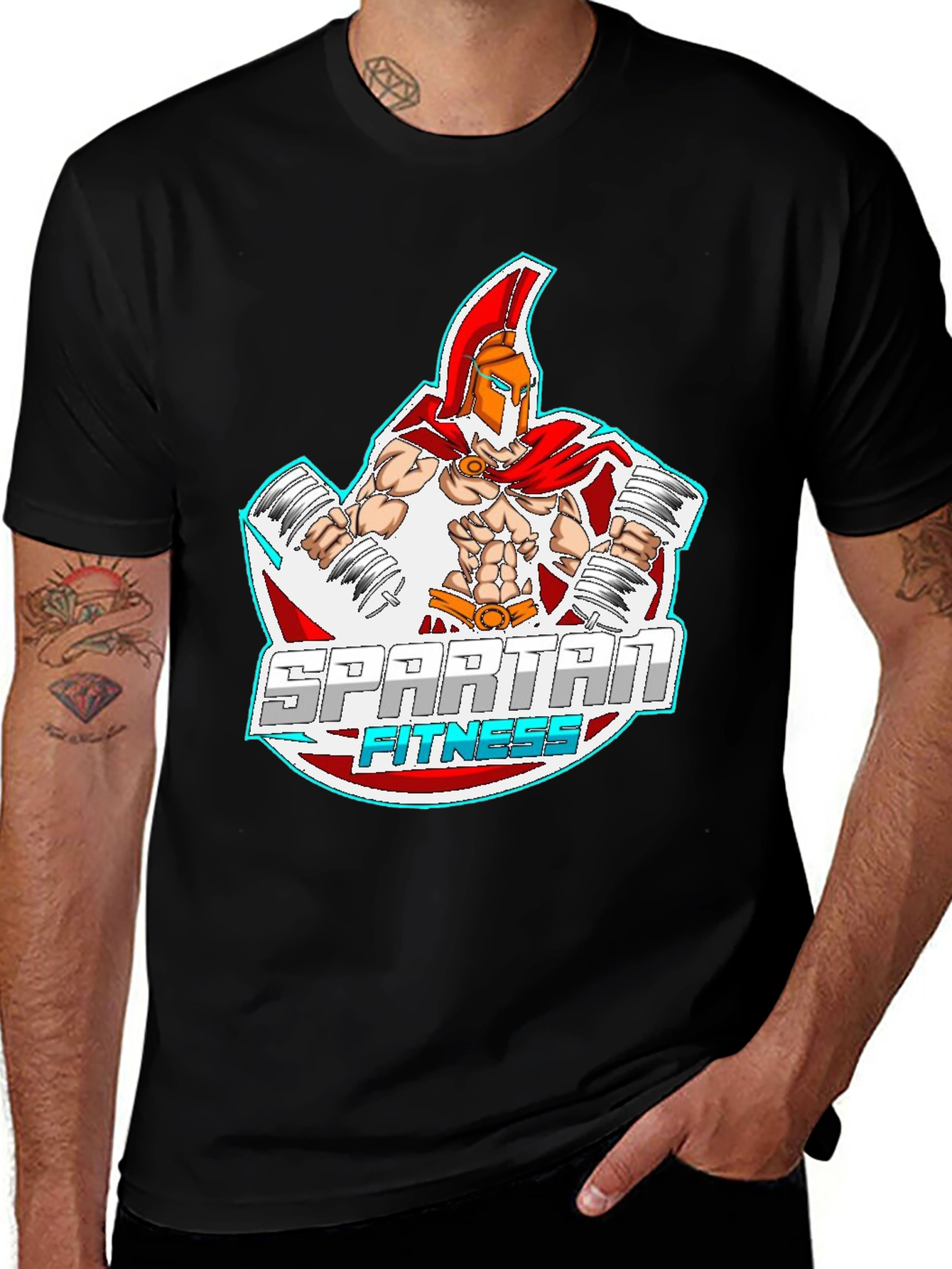 Spartan Fitness Graphic T-Shirt - Workout Motivation