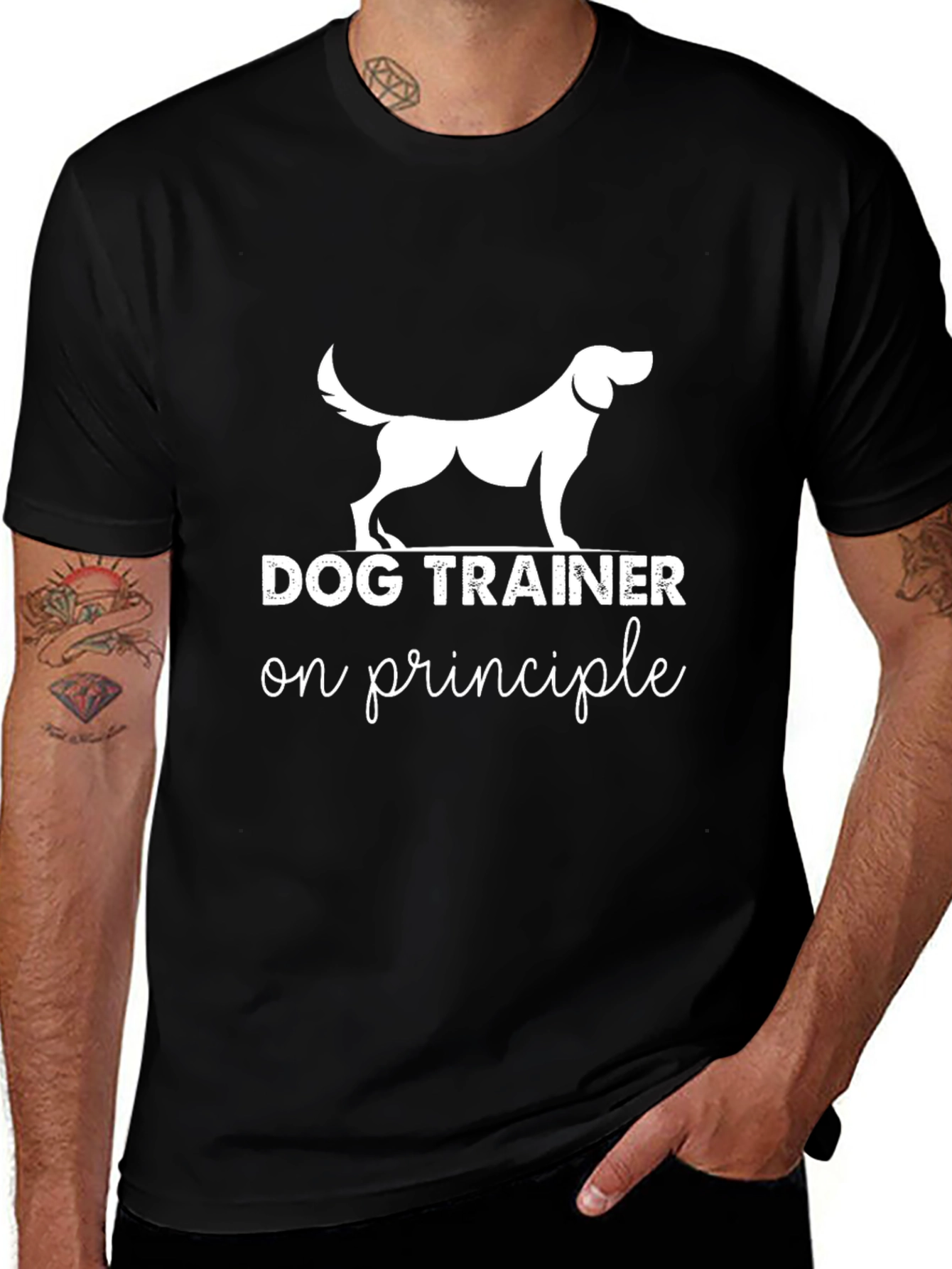 Dog Trainer on Principle T-Shirt