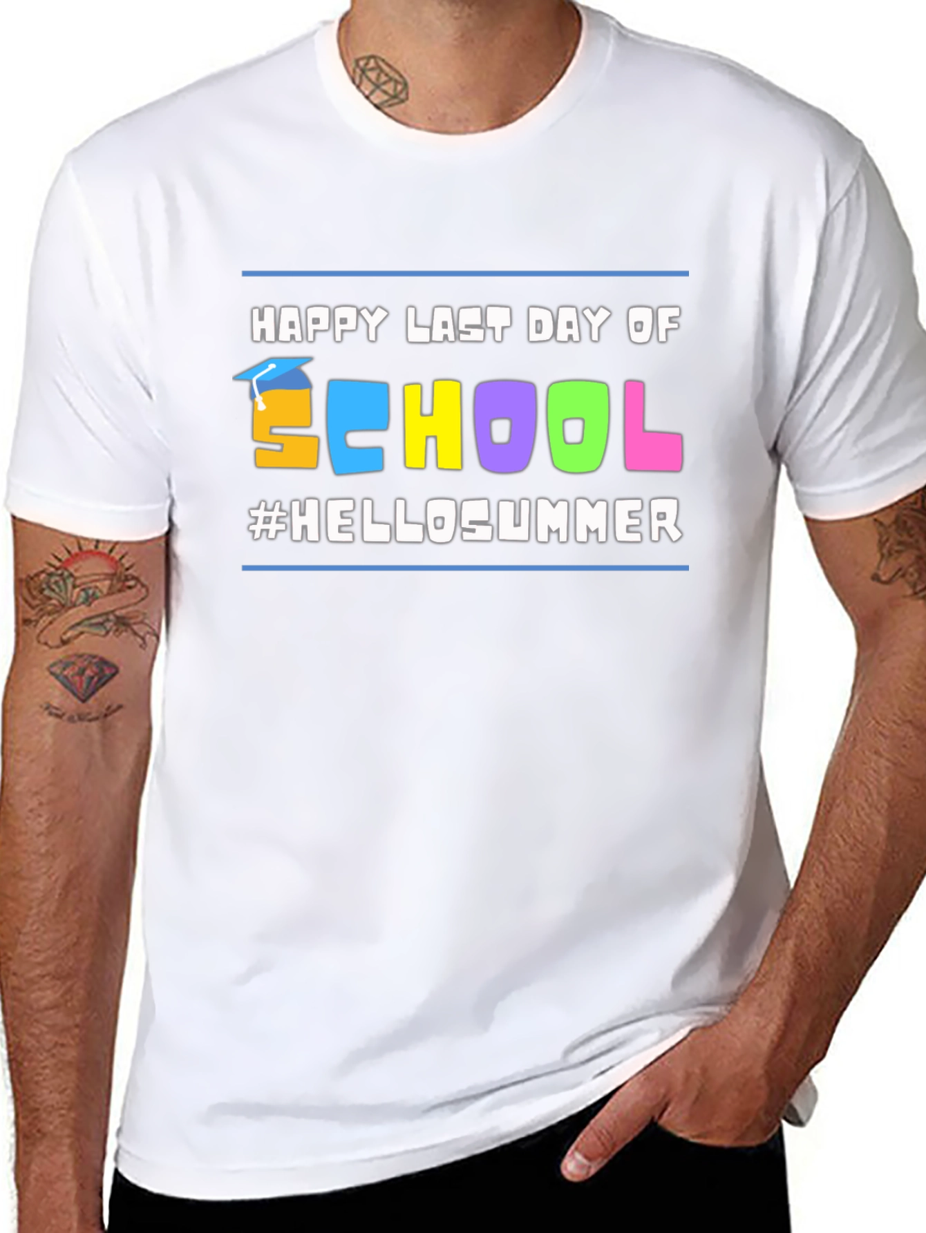 Happy Last Day of School #HelloSummer Black T-Shirt