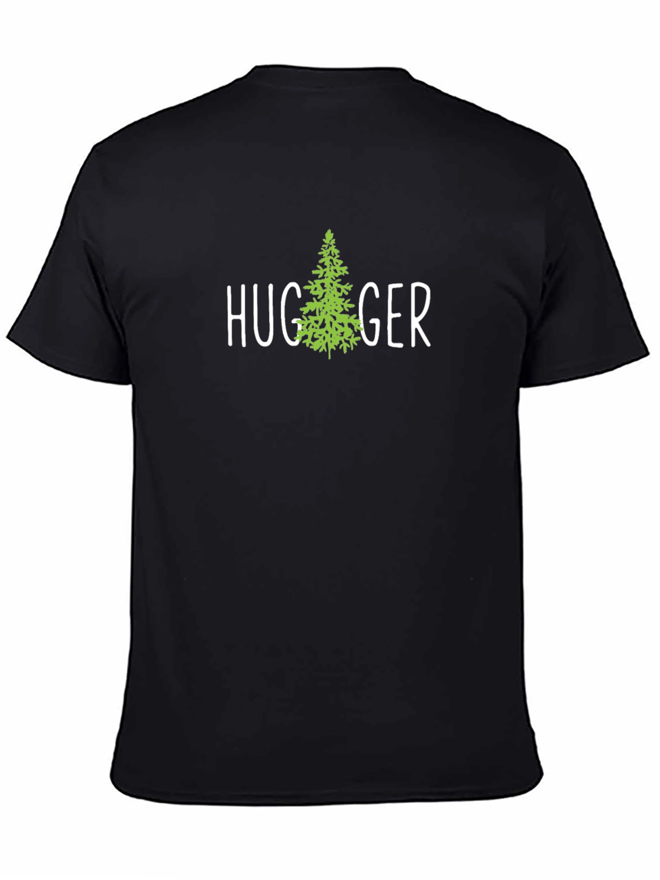 Tree Hugger Graphic Tee - Soft Black Cotton