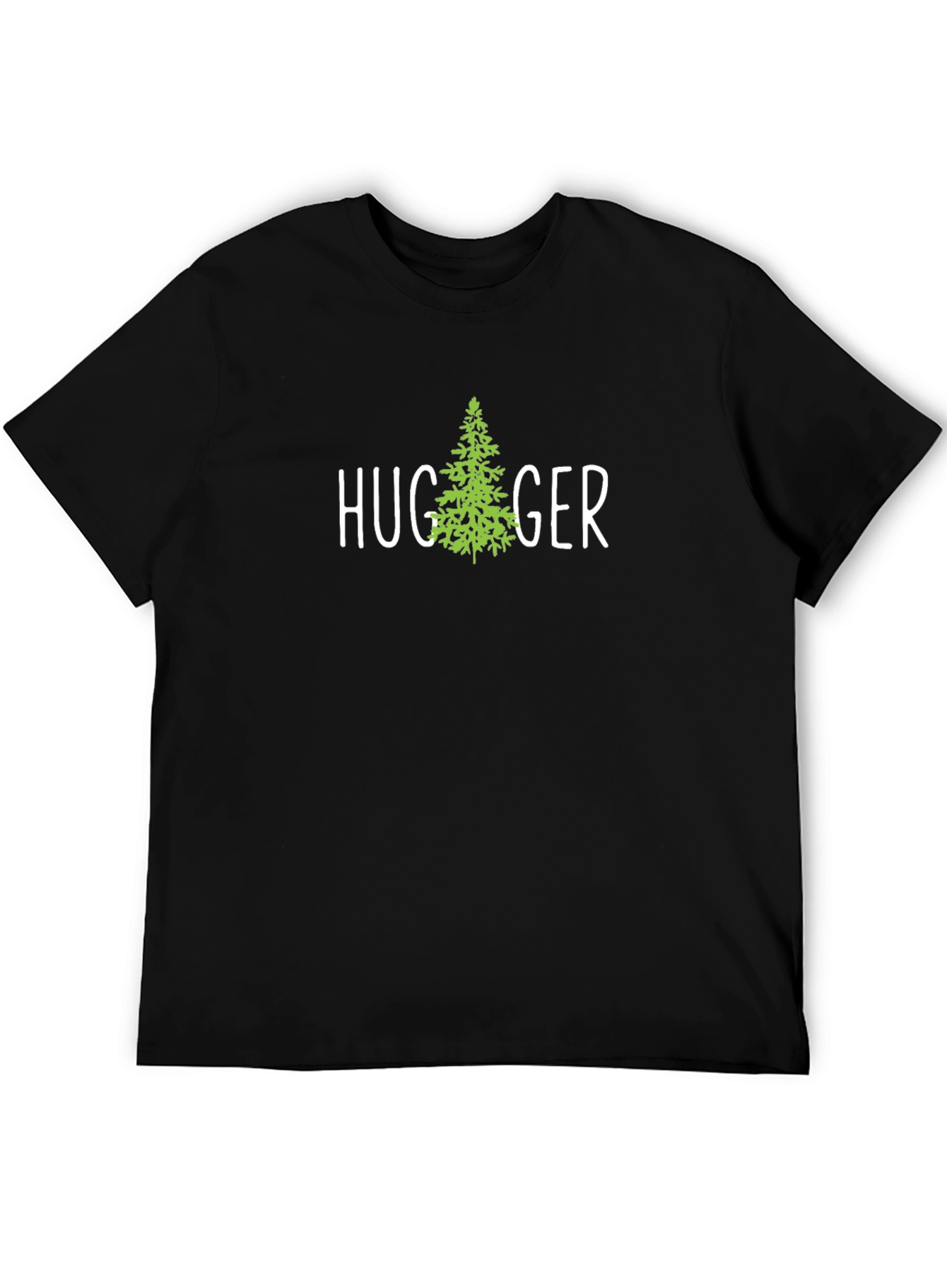 Tree Hugger Graphic Tee - Soft Black Cotton