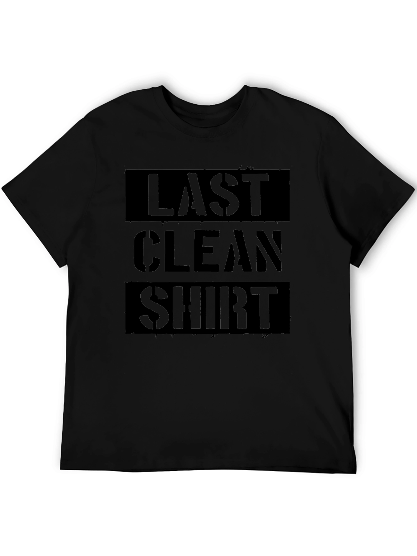 Last Clean Shirt Black Graphic Tee