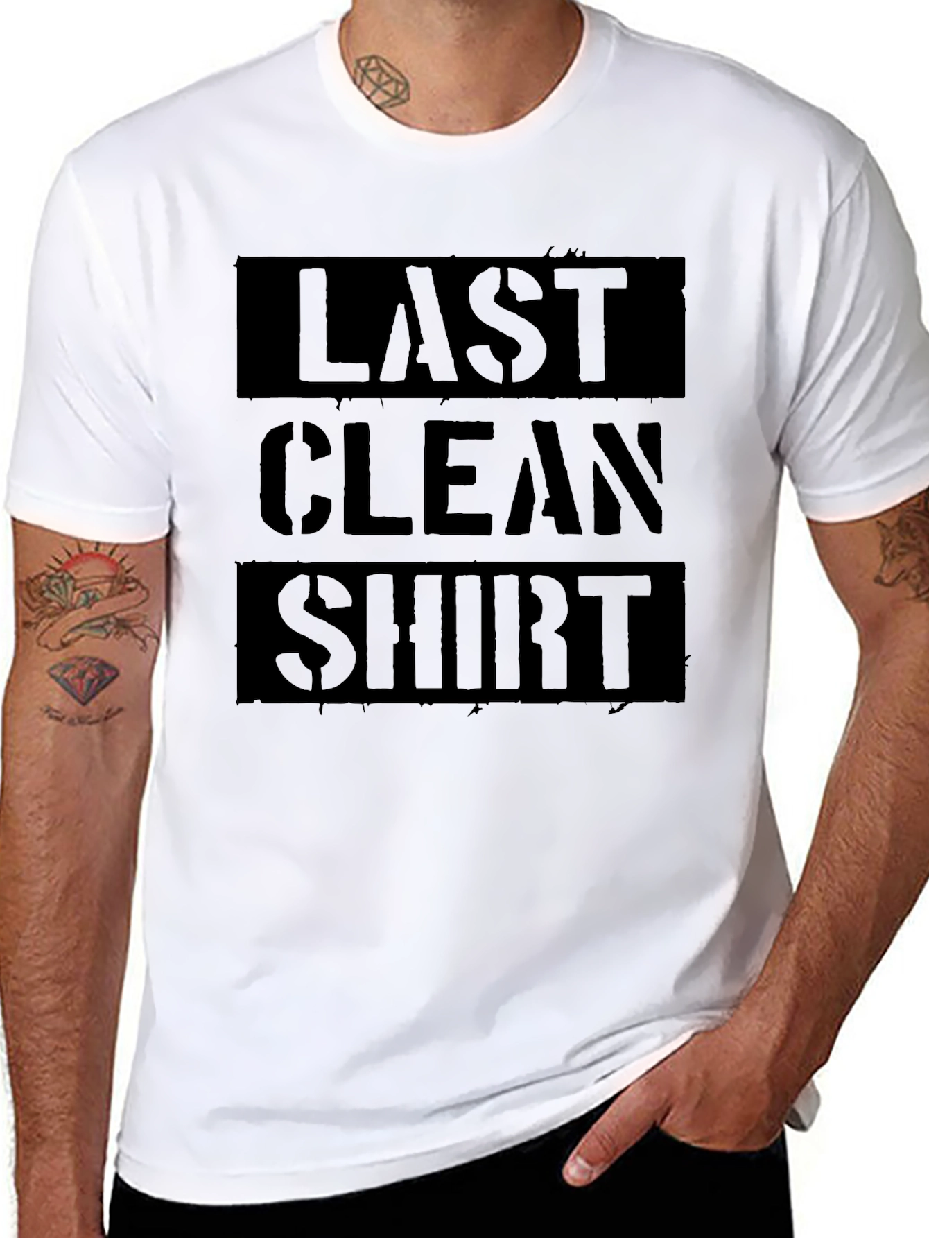 Last Clean Shirt Black Graphic Tee