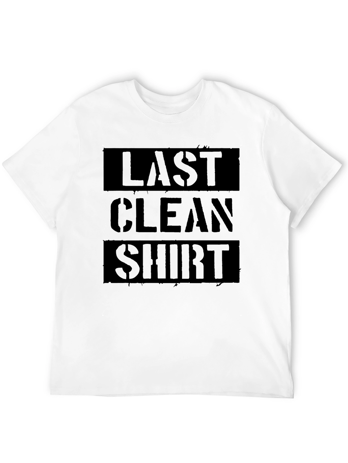 Last Clean Shirt Black Graphic Tee