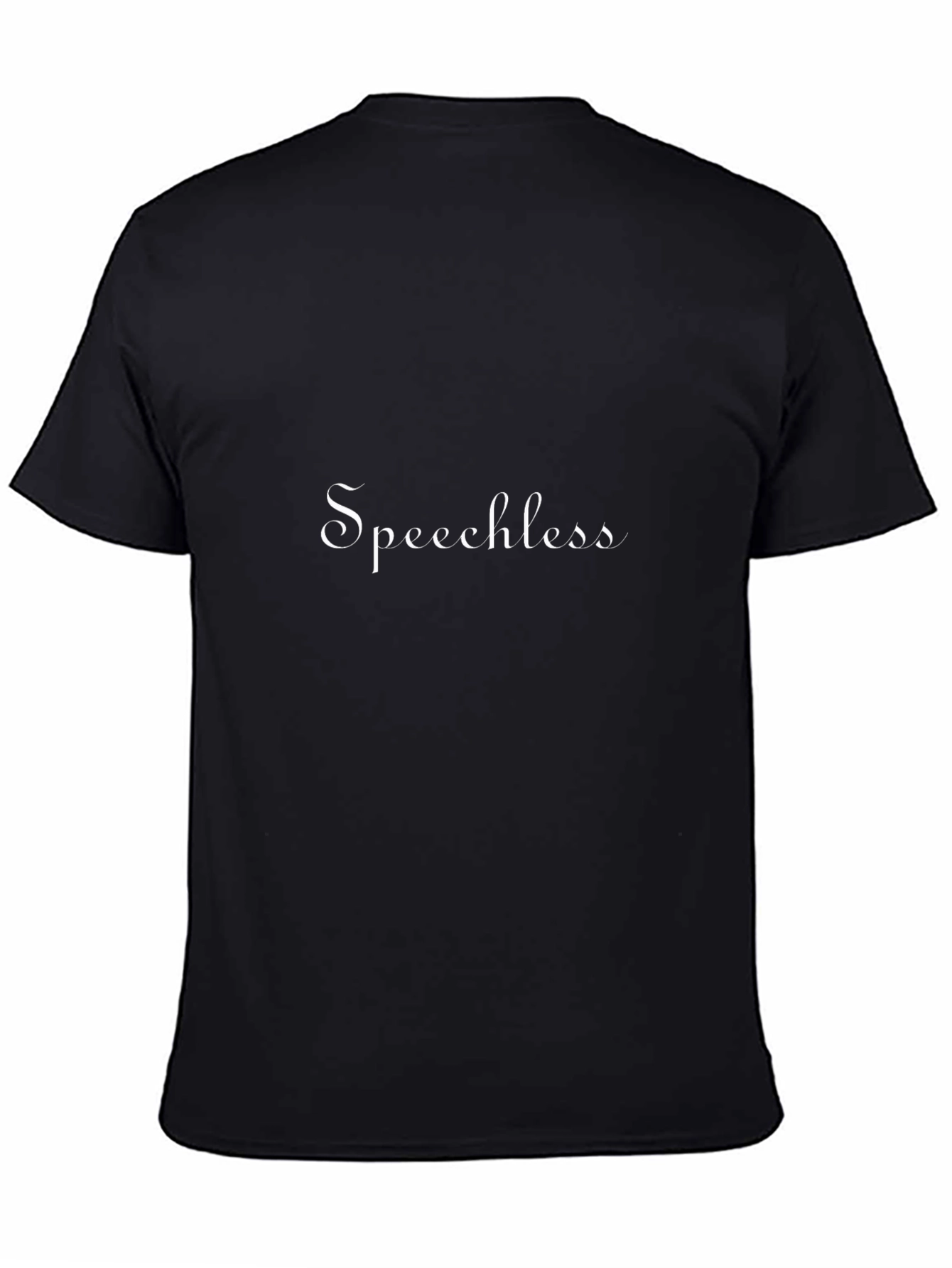 Speechless Black Cotton Casual Tee