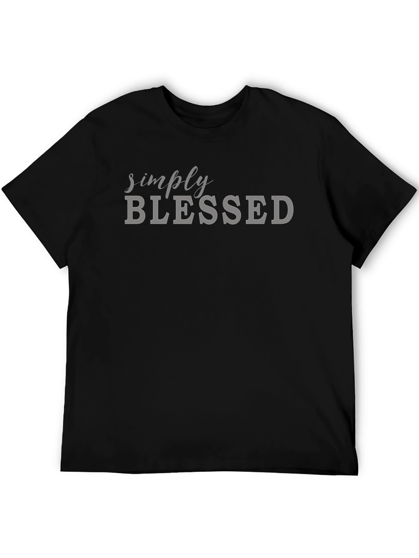 Simply Blessed Graphic Tee - Black