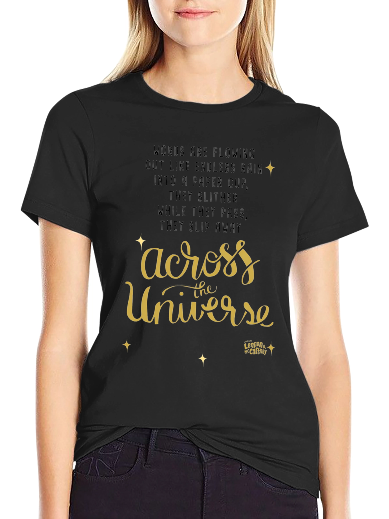 Across the Universe T-Shirt - Lennon McCartney Lyrics
