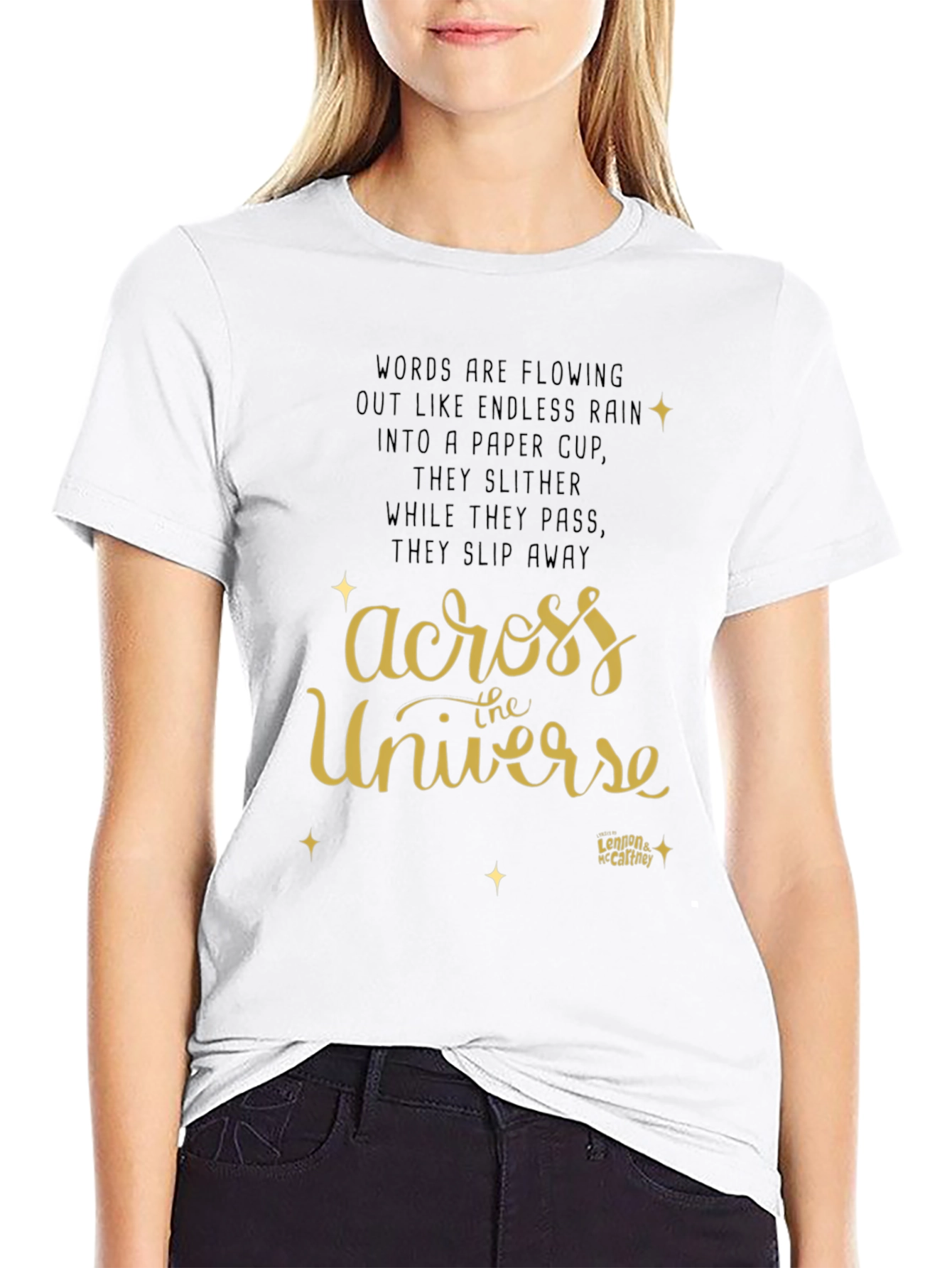 Across the Universe T-Shirt - Lennon McCartney Lyrics