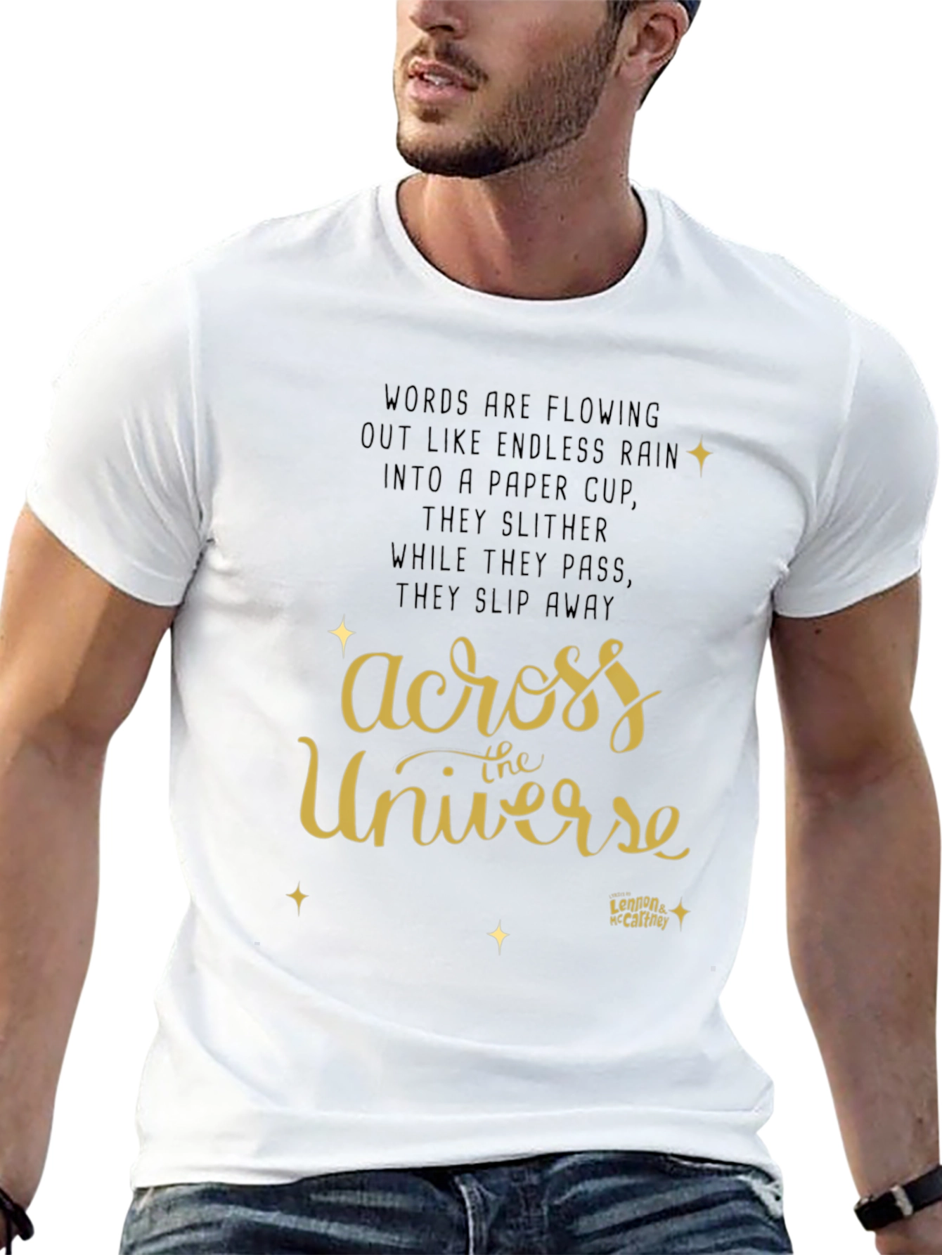 Across the Universe T-Shirt - Lennon McCartney Lyrics