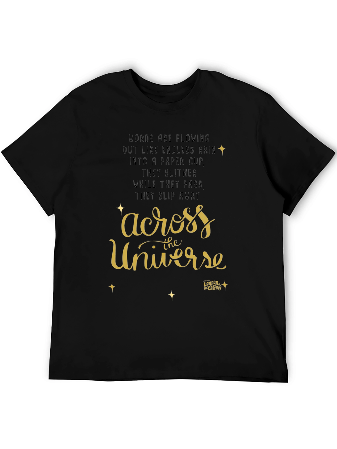 Across the Universe T-Shirt - Lennon McCartney Lyrics