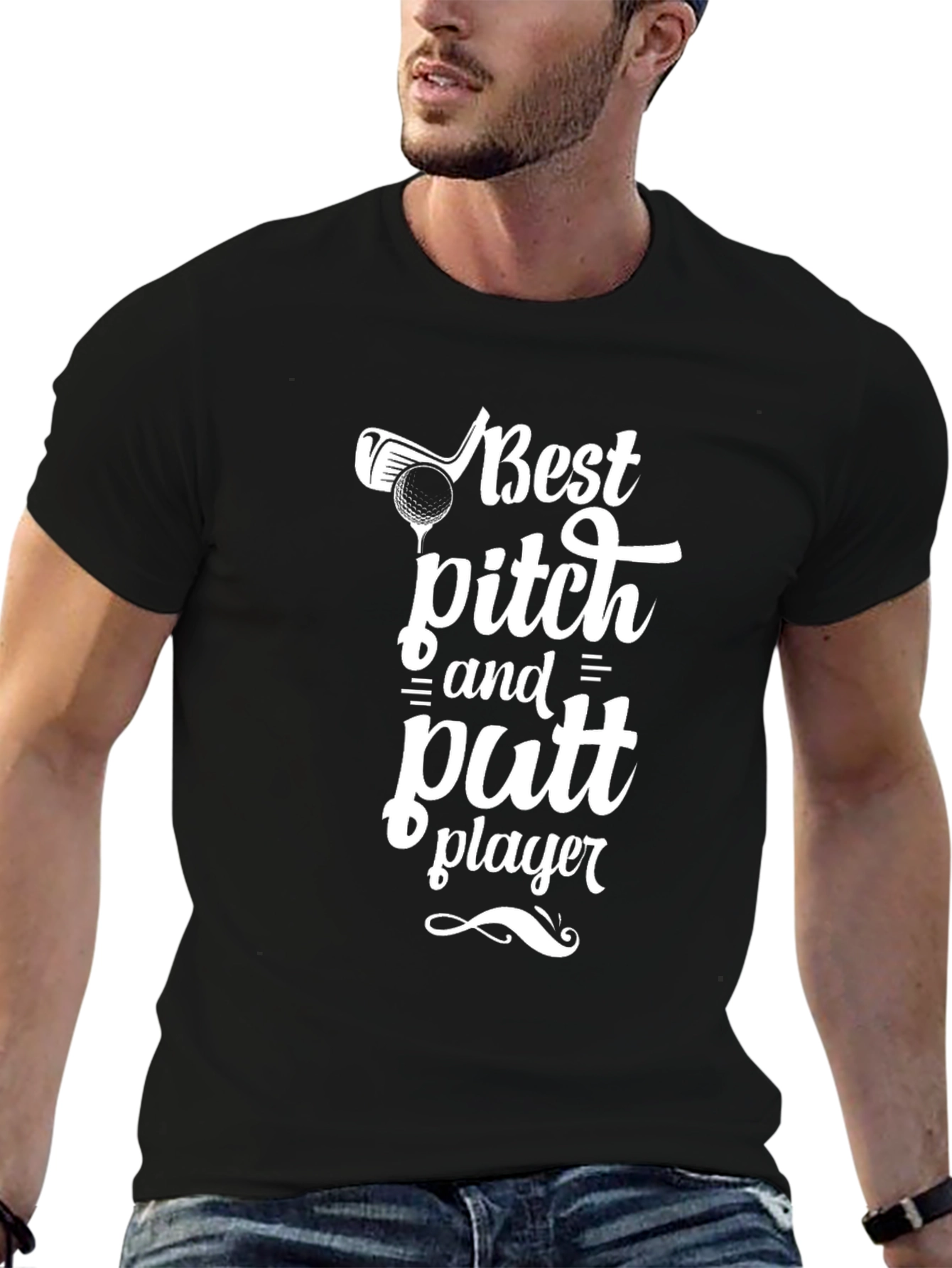 Best Pitch and Putt Player Black T-Shirt