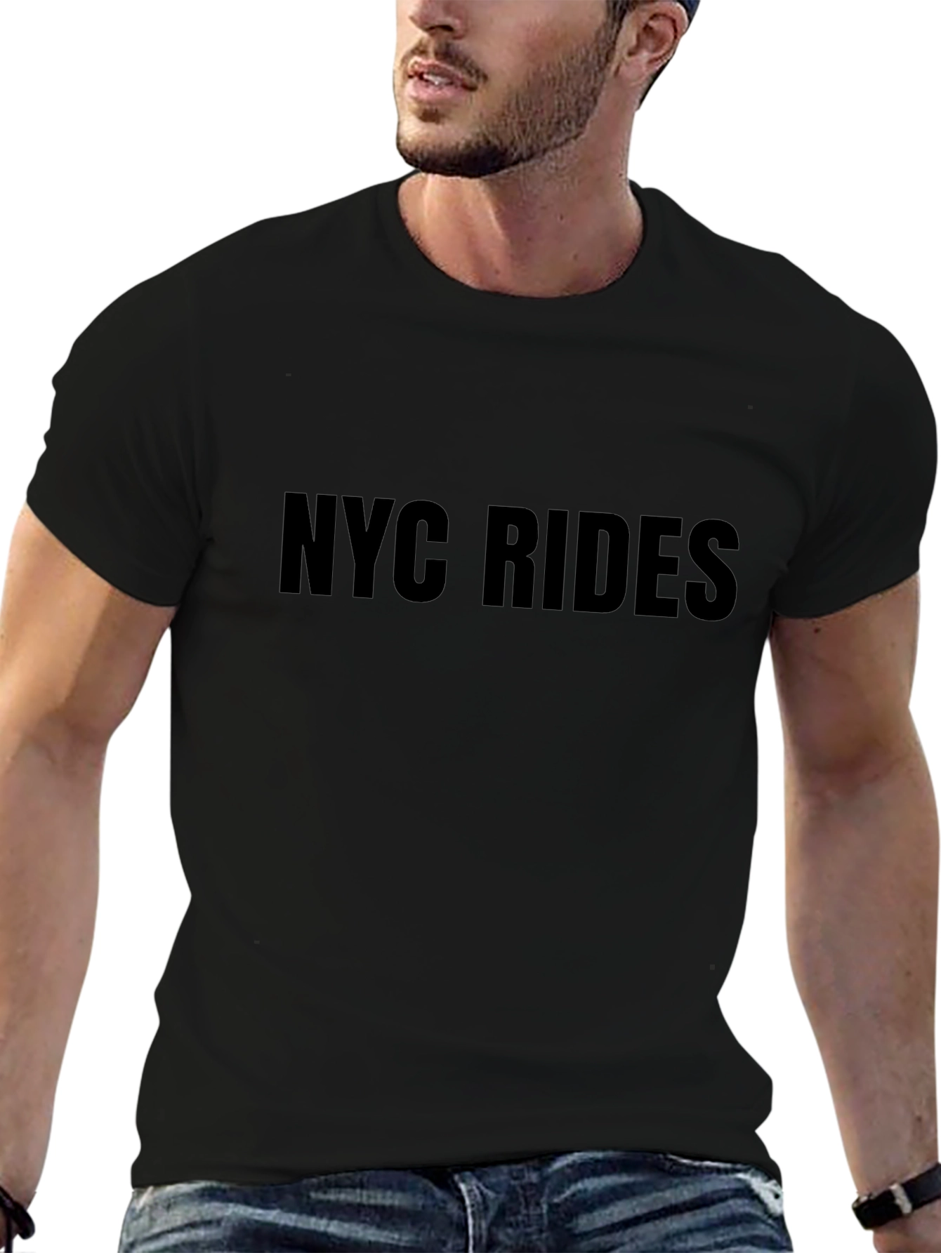 NYC Rides Graphic Tee - Black