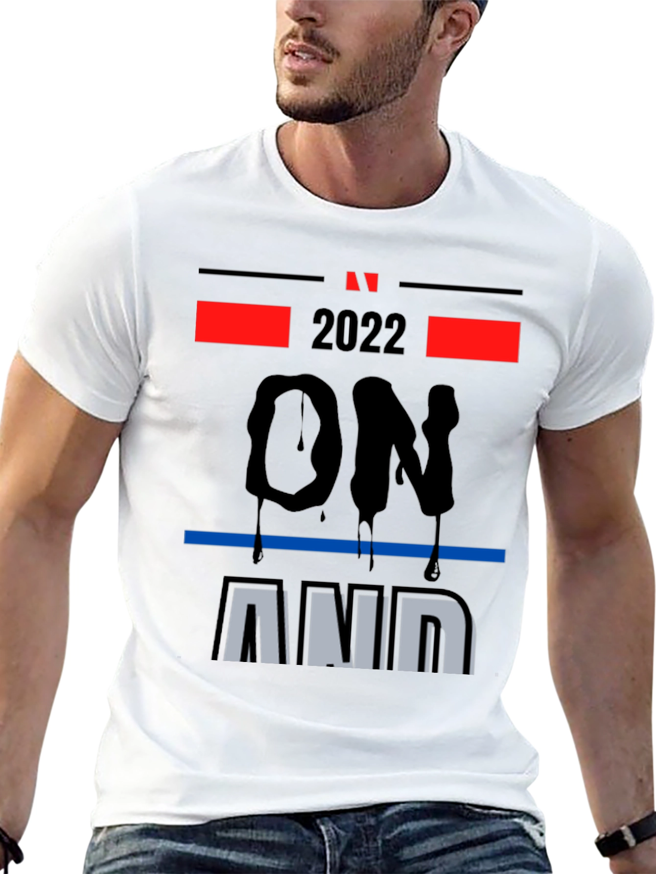 2022 On and On Graphic Print T-Shirt