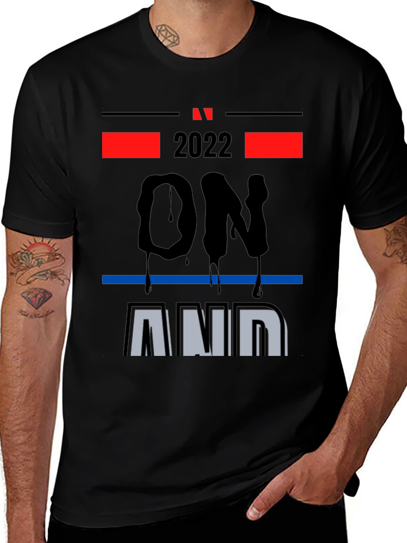 2022 On and On Graphic Print T-Shirt