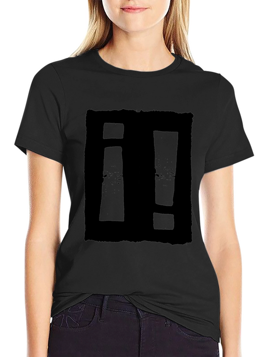 Mens Black Graphic T-Shirt - Square Symbol