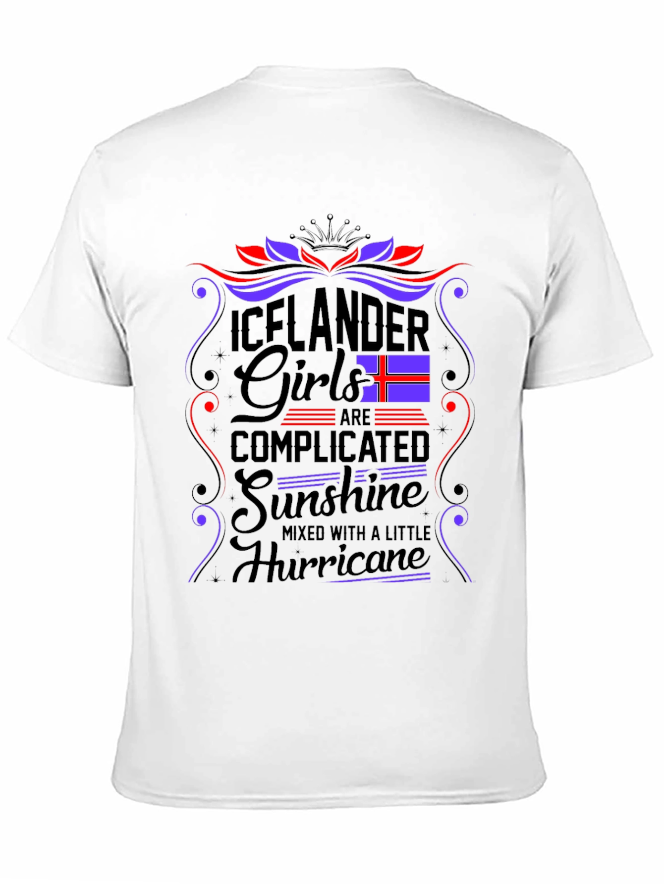 Icelandic Girls Tee - Complicated Sunshine Hurricane Design