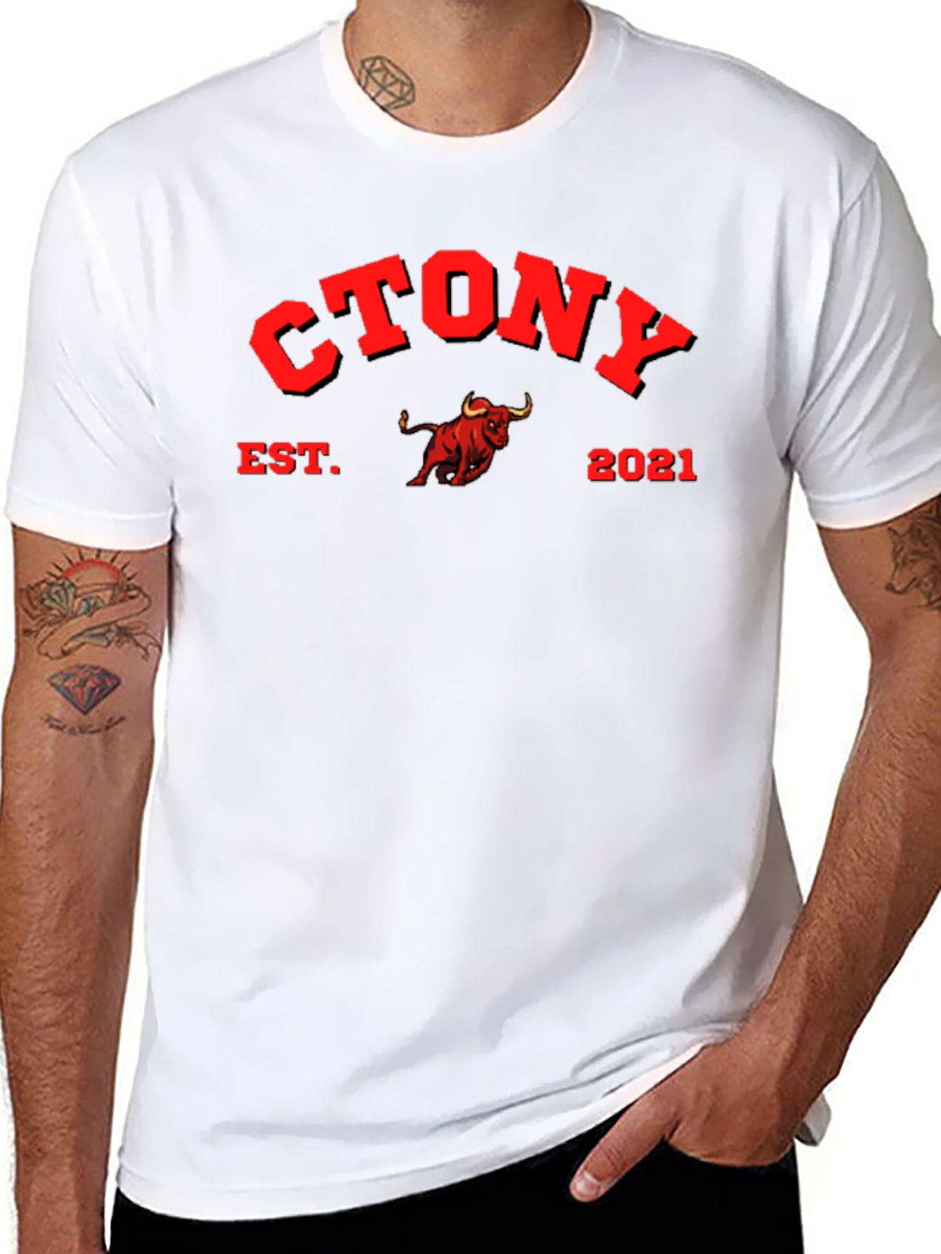 CTONY Est. 2021 Graphic Tee - Bull Design