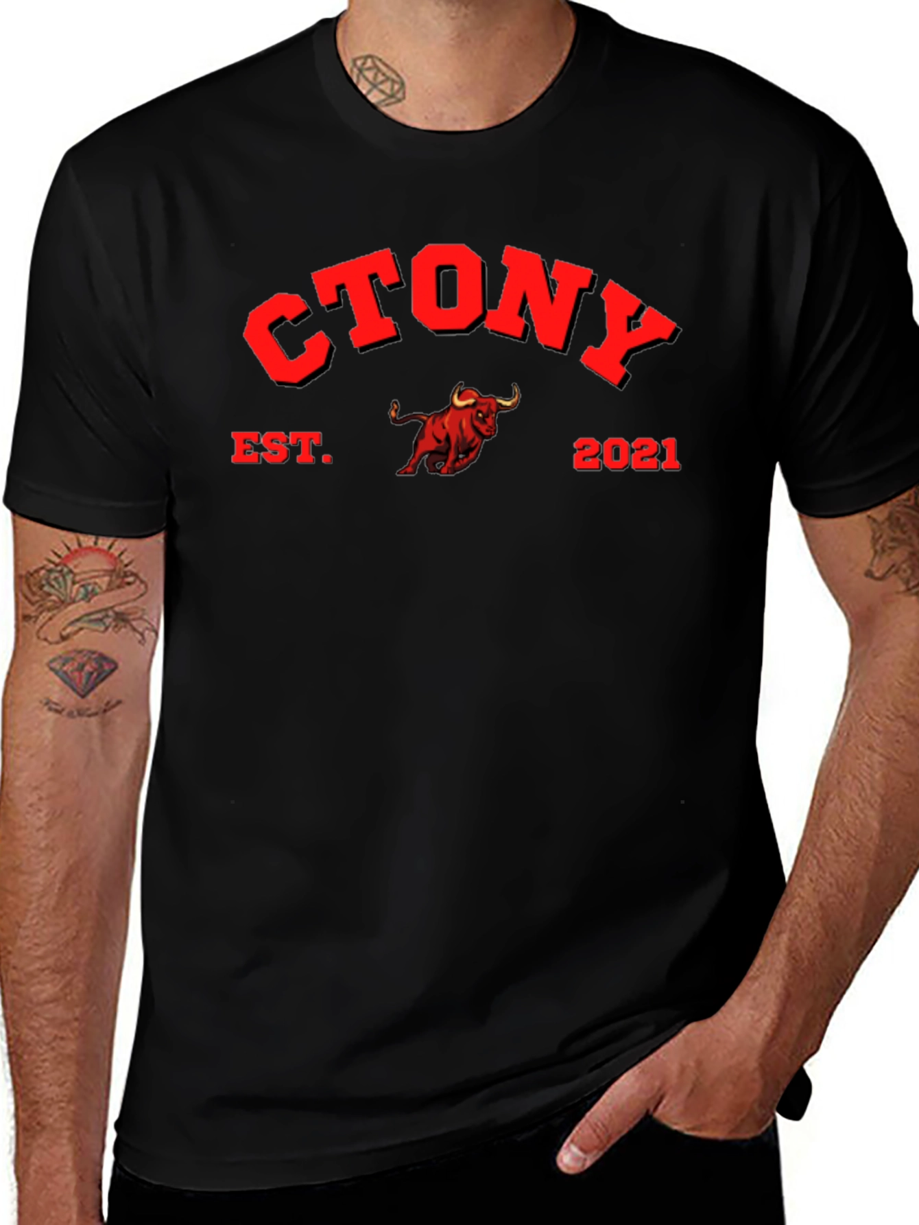 CTONY Est. 2021 Graphic Tee - Bull Design