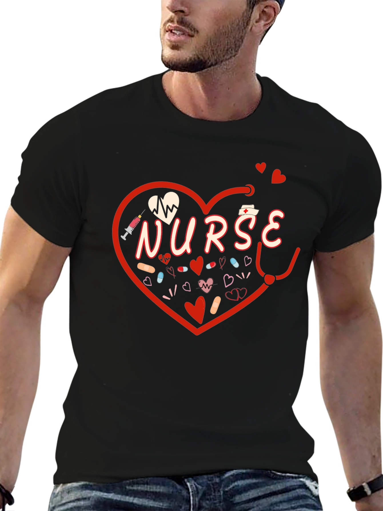 Nurse Heart Graphic Tee