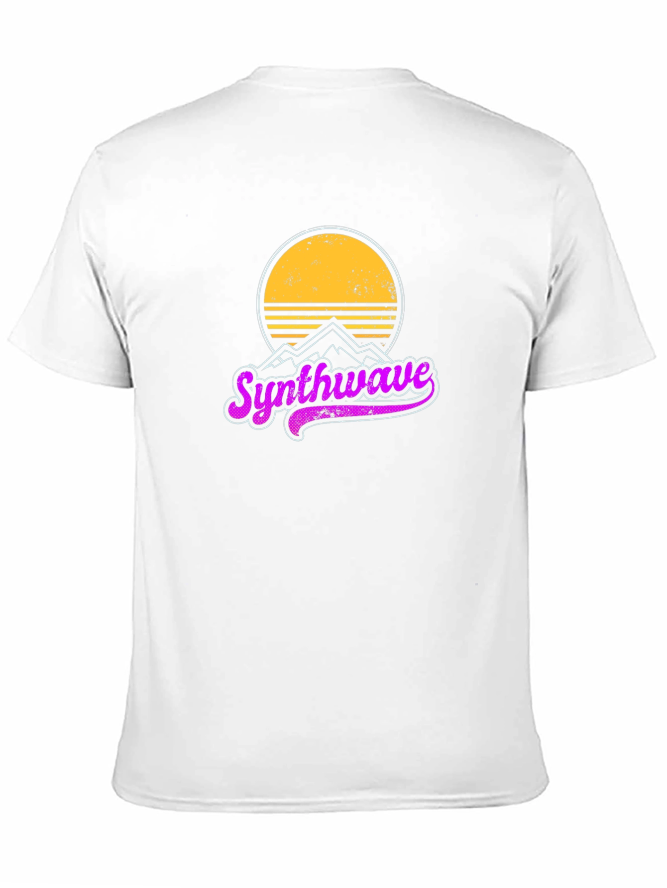 Synthwave Retro Graphic T-Shirt - Black Cotton Tee