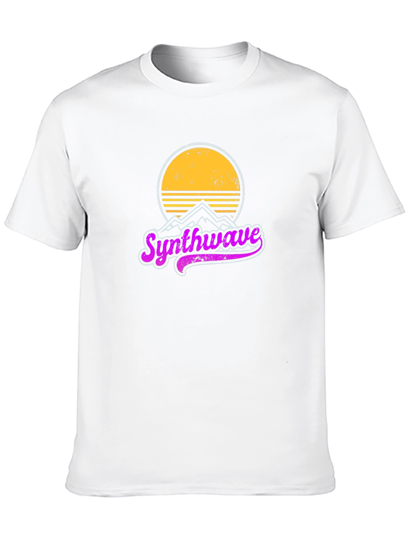 Synthwave Retro Graphic T-Shirt - Black Cotton Tee