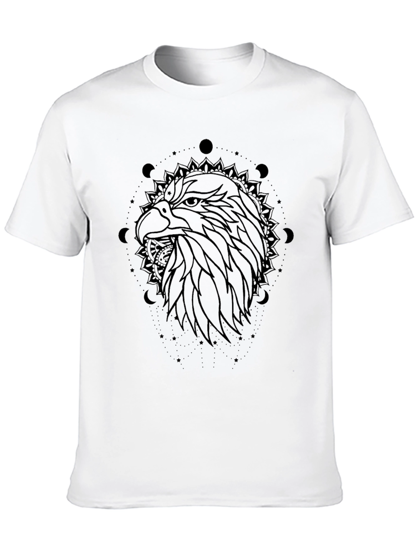 Eagle Mandala Graphic Print Mens T-Shirt