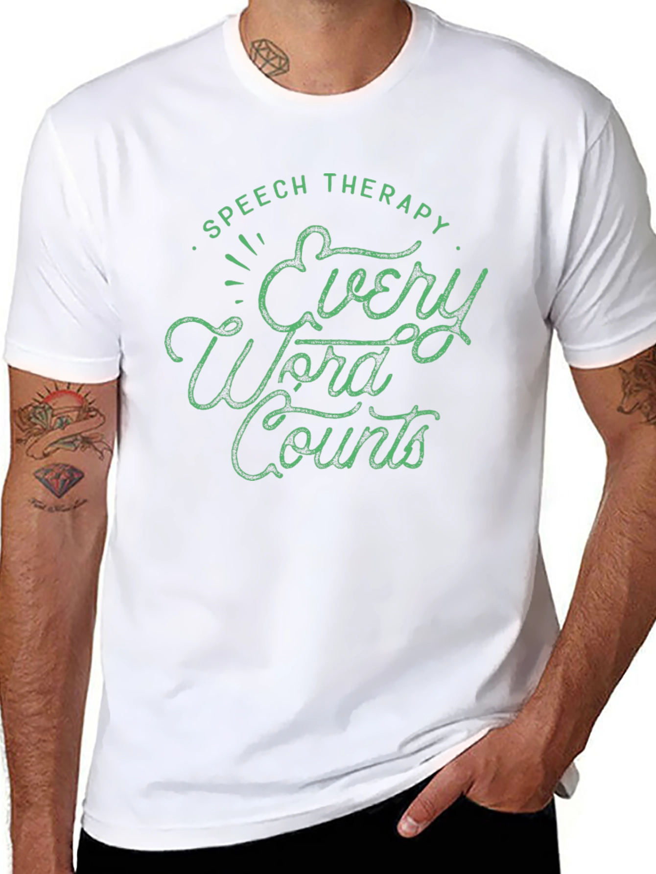 Speech Therapy Every Word Counts Graphic T-Shirt